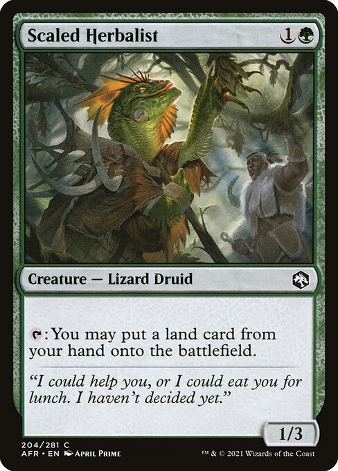 Magic the Gathering Card - Scaled Herbalist - MTG Circle
