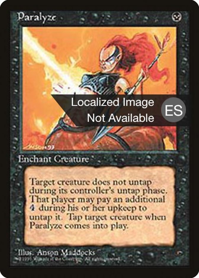 Magic the Gathering Card - Paralyze - MTG Circle