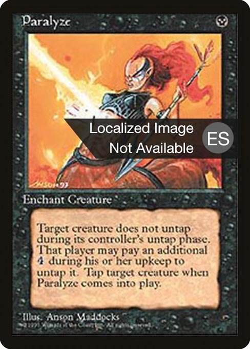 Magic the Gathering Card - Paralyze - MTG Circle