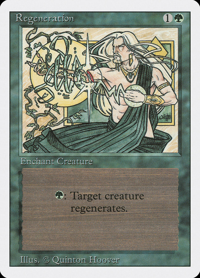 Magic the Gathering Card - Regeneration - MTG Circle