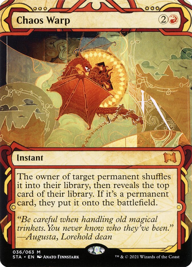 Magic the Gathering Card - Chaos Warp - MTG Circle