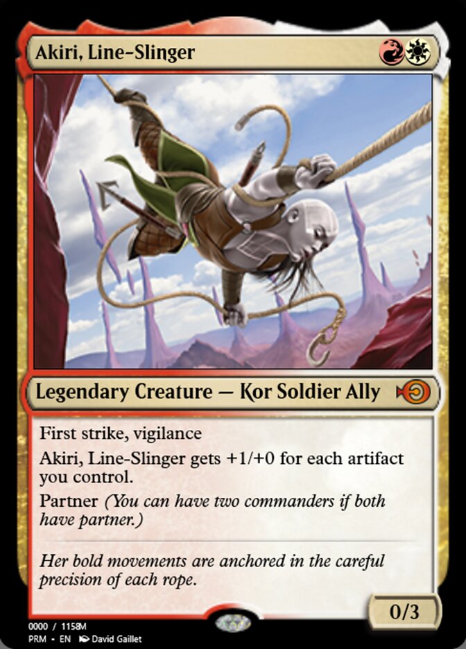 Magic the Gathering Card - Akiri, Line-Slinger - MTG Circle