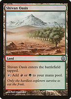 Magic the Gathering Card - Shivan Oasis - MTG Circle