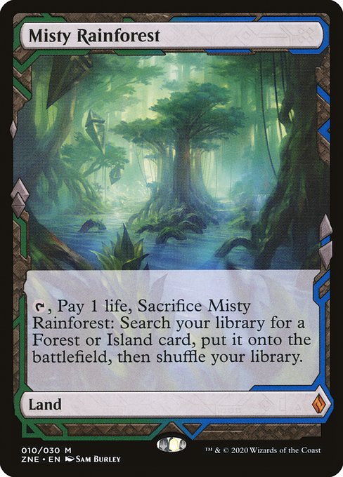 Magic the Gathering Card - Misty Rainforest - MTG Circle