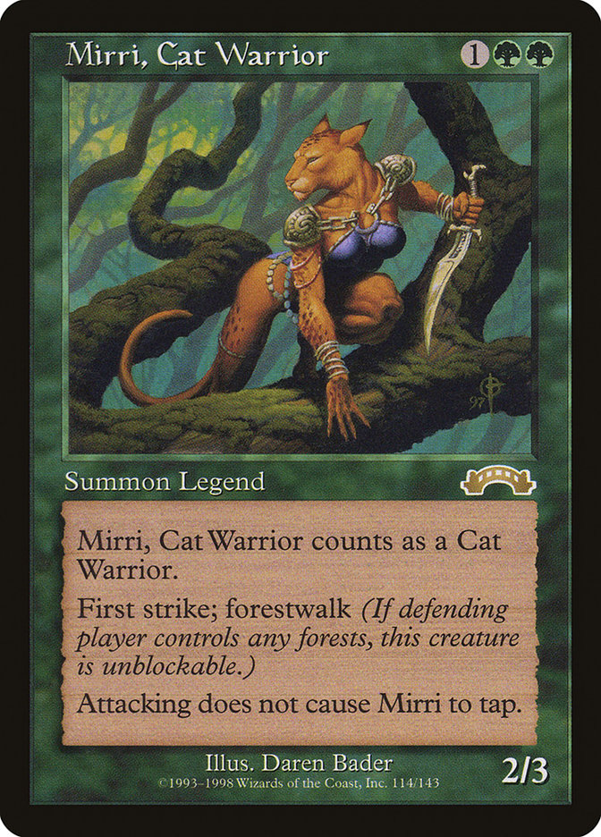 Magic the Gathering Card - Mirri, Cat Warrior - MTG Circle