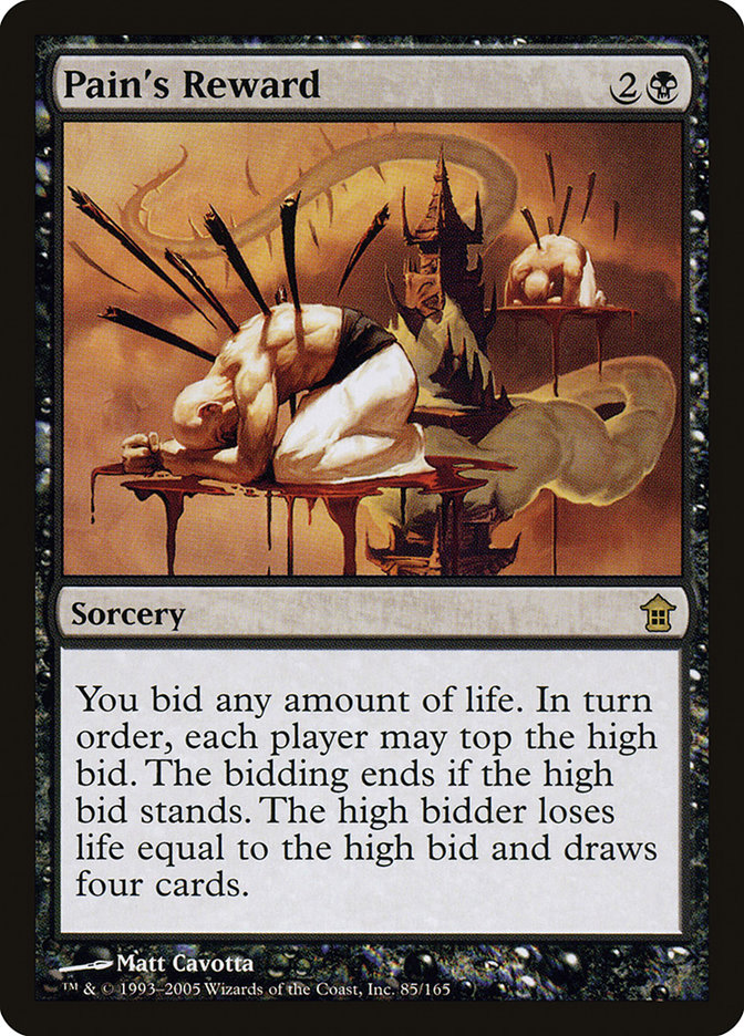Magic the Gathering Card - Pain's Reward - MTG Circle