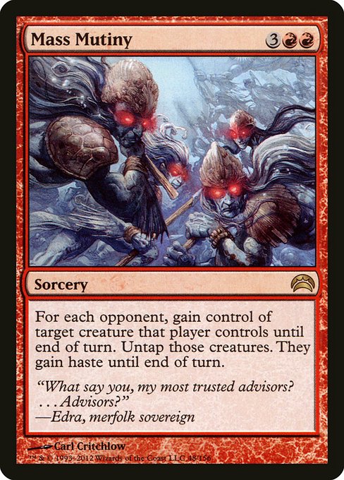 Magic the Gathering Card - Mass Mutiny - MTG Circle