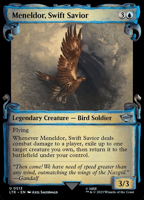 Magic the Gathering Card - Meneldor, Swift Savior - MTG Circle