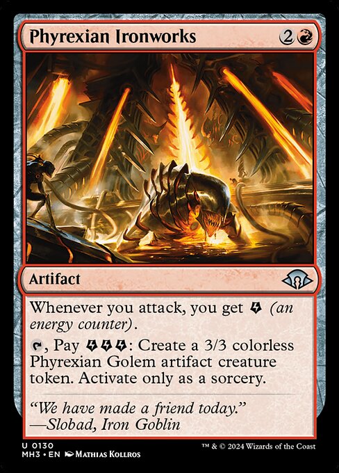 Magic the Gathering Card - Phyrexian Ironworks - MTG Circle