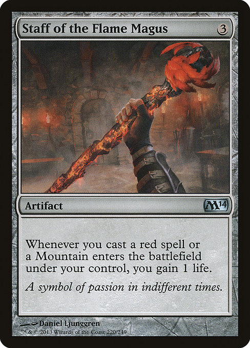 Magic the Gathering Card - Staff of the Flame Magus - MTG Circle