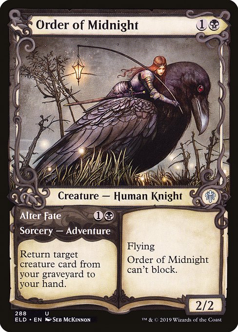 Magic the Gathering Card - Order of Midnight // Alter Fate - MTG Circle