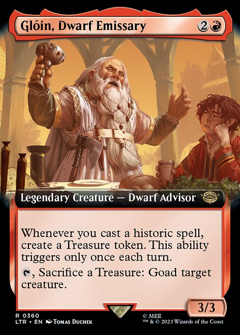 Magic the Gathering Card - Glóin, Dwarf Emissary - MTG Circle