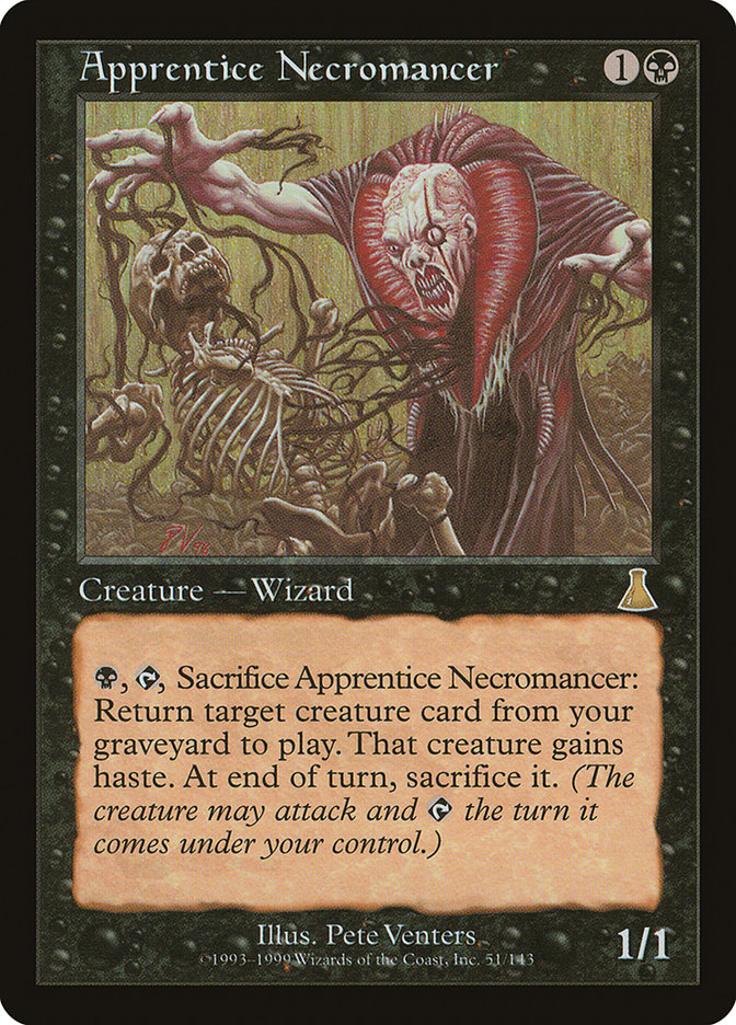 Magic the Gathering Card - Apprentice Necromancer - MTG Circle