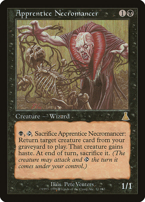 Magic the Gathering Card - Apprentice Necromancer - MTG Circle
