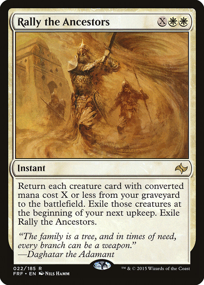 Magic the Gathering Card - Rally the Ancestors - MTG Circle