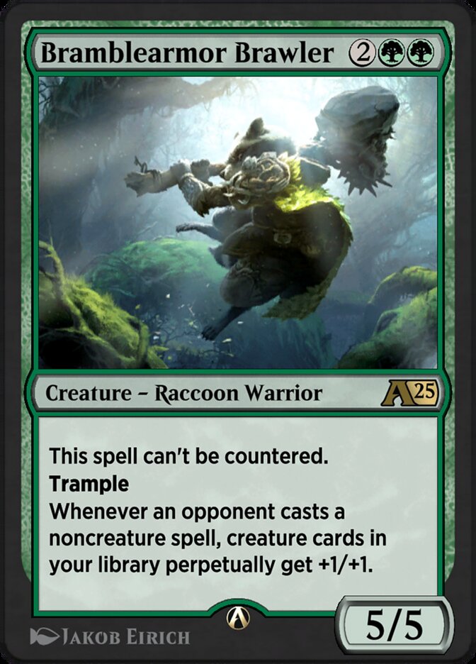 Magic the Gathering Card - Bramblearmor Brawler - MTG Circle
