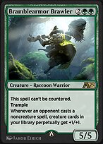 Magic the Gathering Card - Bramblearmor Brawler - MTG Circle