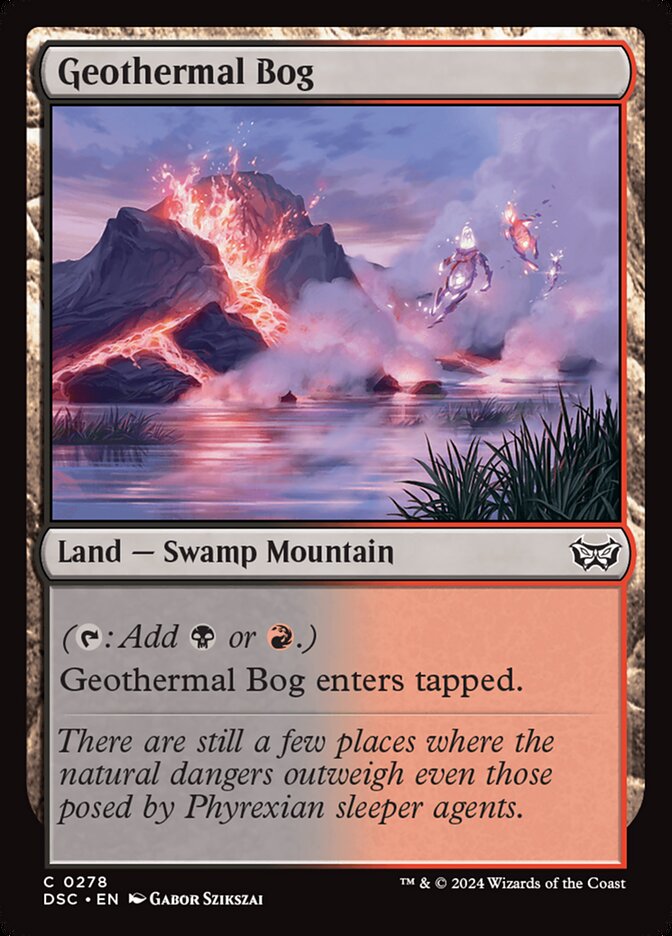 Magic the Gathering Card - Geothermal Bog - MTG Circle