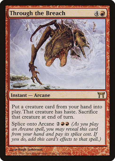 Magic the Gathering Card - Through the Breach - MTG Circle