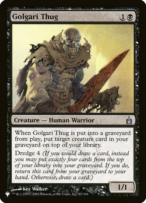 Magic the Gathering Card - Golgari Thug - MTG Circle