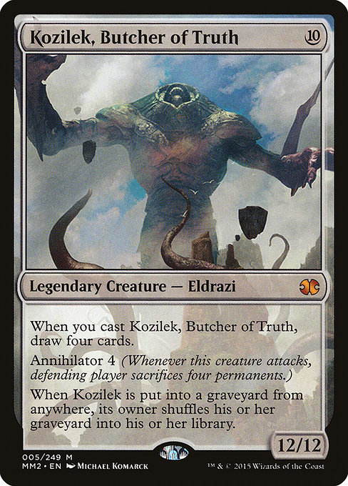 Magic the Gathering Card - Kozilek, Butcher of Truth - MTG Circle