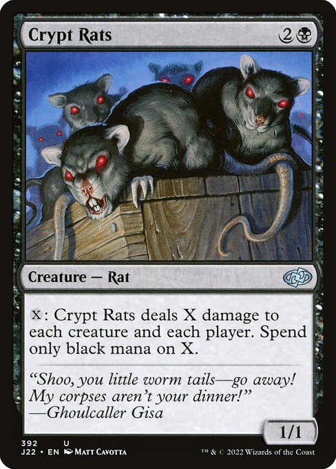 Magic the Gathering Card - Crypt Rats - MTG Circle