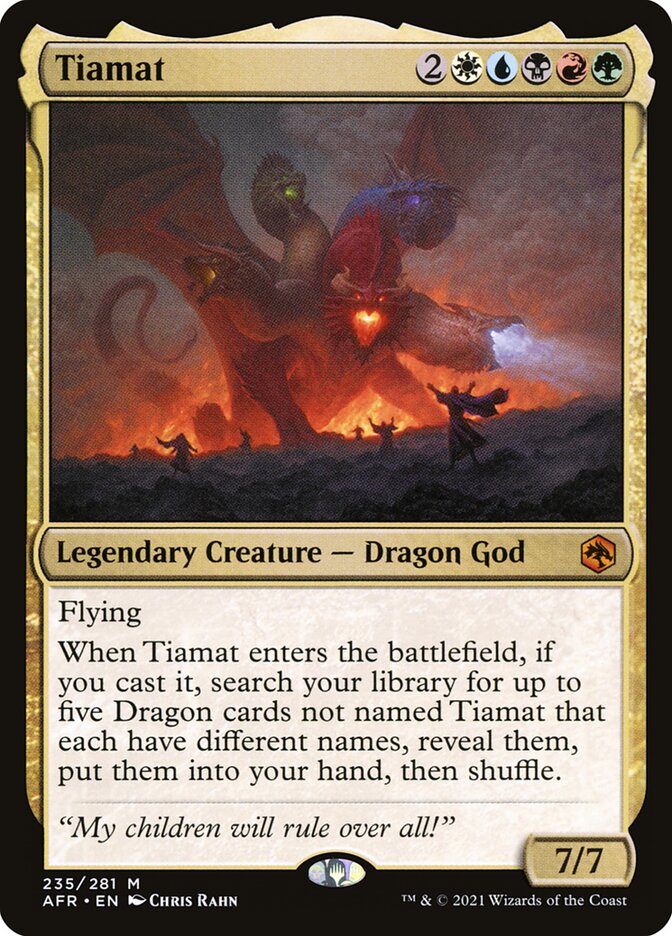 Magic the Gathering Card - Tiamat - MTG Circle