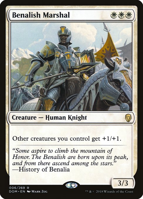 Magic the Gathering Card - Benalish Marshal - MTG Circle