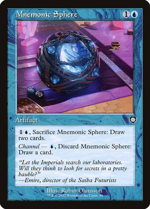 Magic the Gathering Card - Mnemonic Sphere - MTG Circle