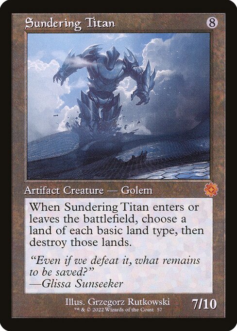 Magic the Gathering Card - Sundering Titan - MTG Circle
