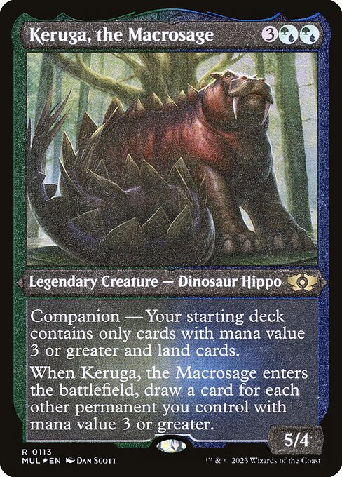 Magic the Gathering Card - Keruga, the Macrosage - MTG Circle