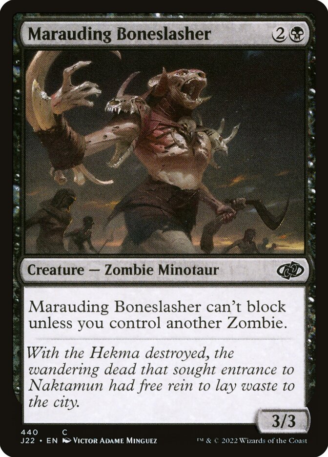 Magic the Gathering Card - Marauding Boneslasher - MTG Circle