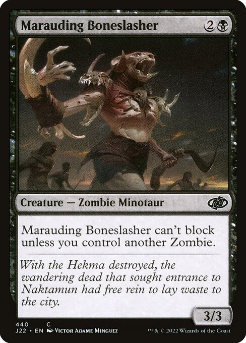 Magic the Gathering Card - Marauding Boneslasher - MTG Circle