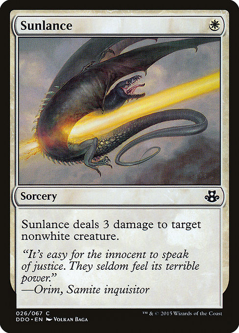 Magic the Gathering Card - Sunlance - MTG Circle