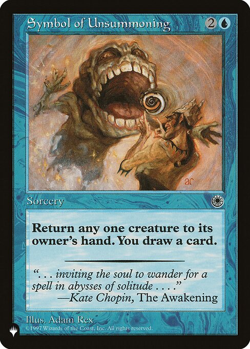 Magic the Gathering Card - Symbol of Unsummoning - MTG Circle