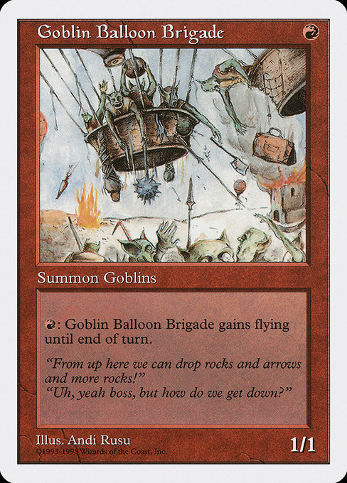 Magic the Gathering Card - Goblin Balloon Brigade - MTG Circle