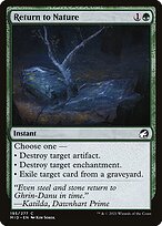 Magic the Gathering Card - Return to Nature - MTG Circle