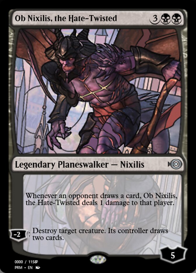 Magic the Gathering Card - Ob Nixilis, the Hate-Twisted - MTG Circle