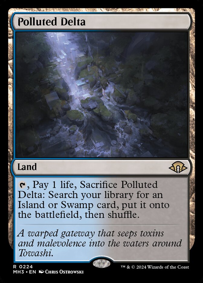 Magic the Gathering Card - Polluted Delta - MTG Circle