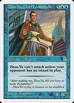 Magic the Gathering Card - Zhou Yu, Chief Commander - MTG Circle