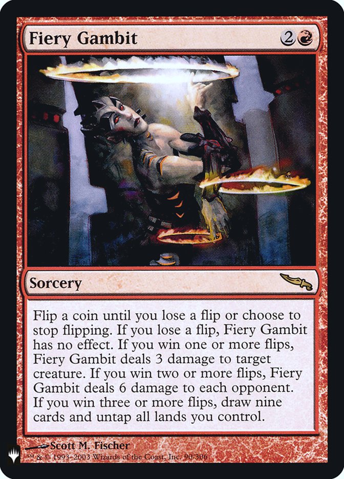 Magic the Gathering Card - Fiery Gambit - MTG Circle