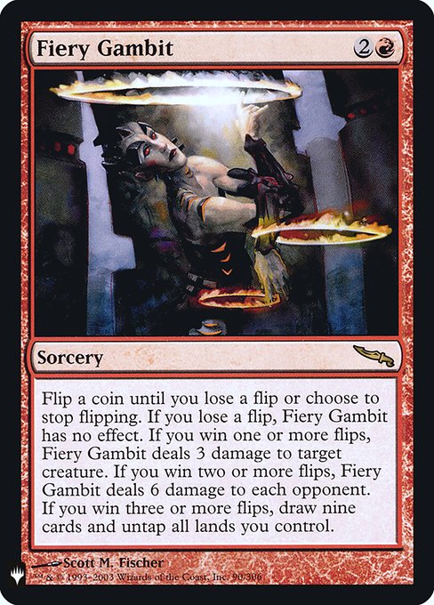Magic the Gathering Card - Fiery Gambit - MTG Circle