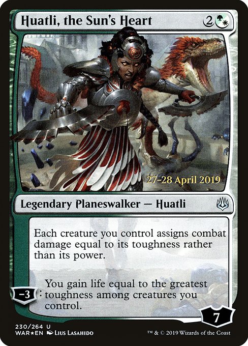 Magic the Gathering Card - Huatli, the Sun's Heart - MTG Circle