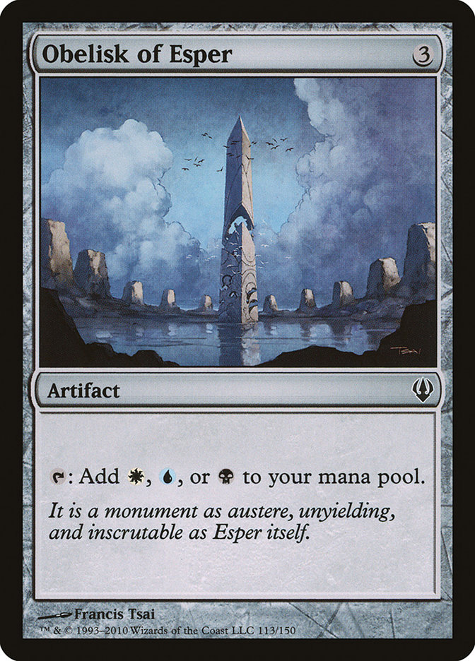 Magic the Gathering Card - Obelisk of Esper - MTG Circle