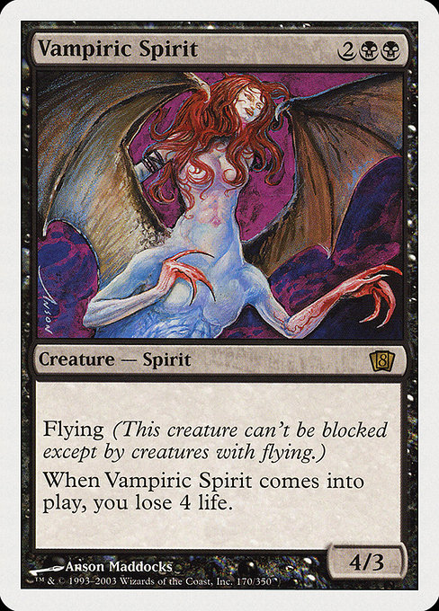 Magic the Gathering Card - Vampiric Spirit - MTG Circle