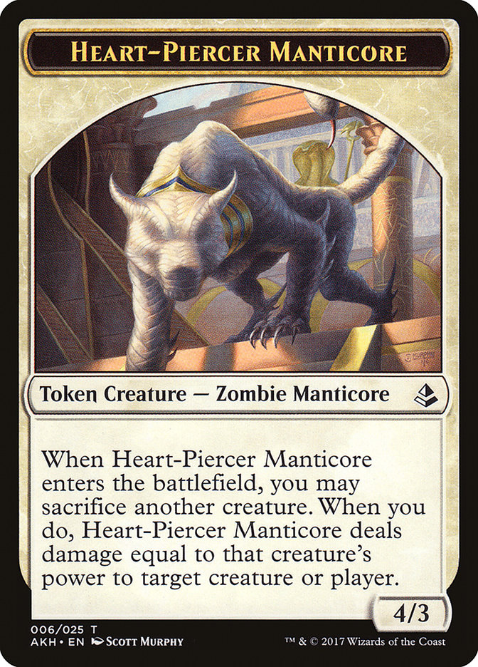 Magic the Gathering Card - Heart-Piercer Manticore - MTG Circle