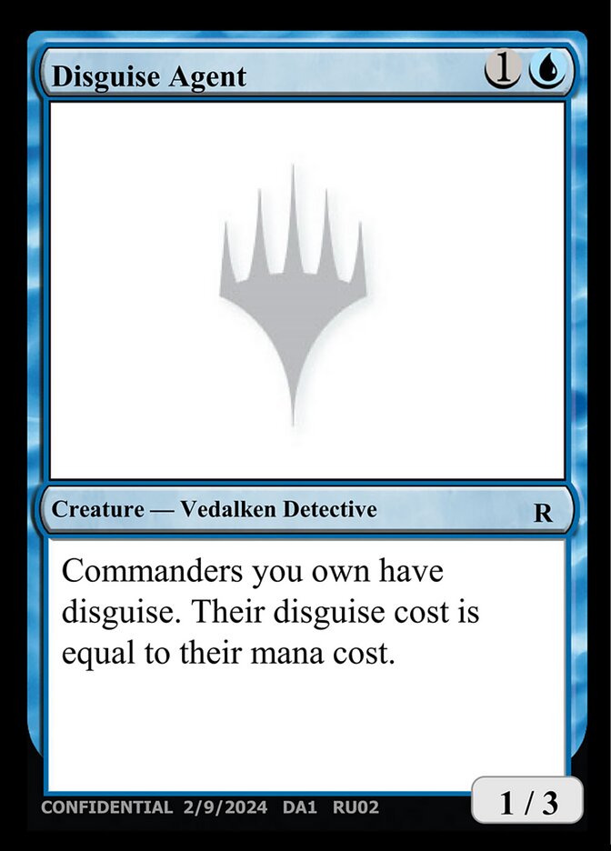 Magic the Gathering Card - Disguise Agent - MTG Circle