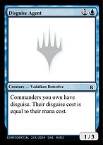 Magic the Gathering Card - Disguise Agent - MTG Circle
