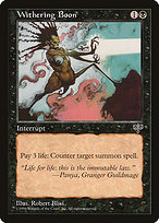 Magic the Gathering Card - Withering Boon - MTG Circle