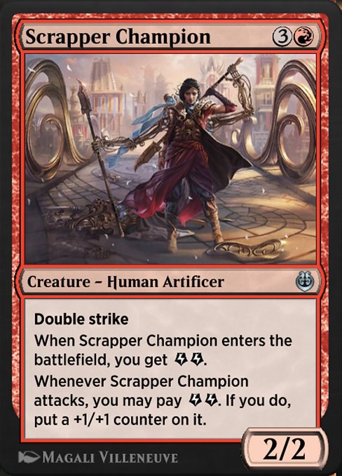 Magic the Gathering Card - Scrapper Champion - MTG Circle